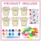 12-Pack Mother’s Day Wooden Picture Frame Craft Kit for Kids – DIY Color Your Own Flower Frames with Paints, Brushes, and Stickers, Classroom or Home Gift & Decor